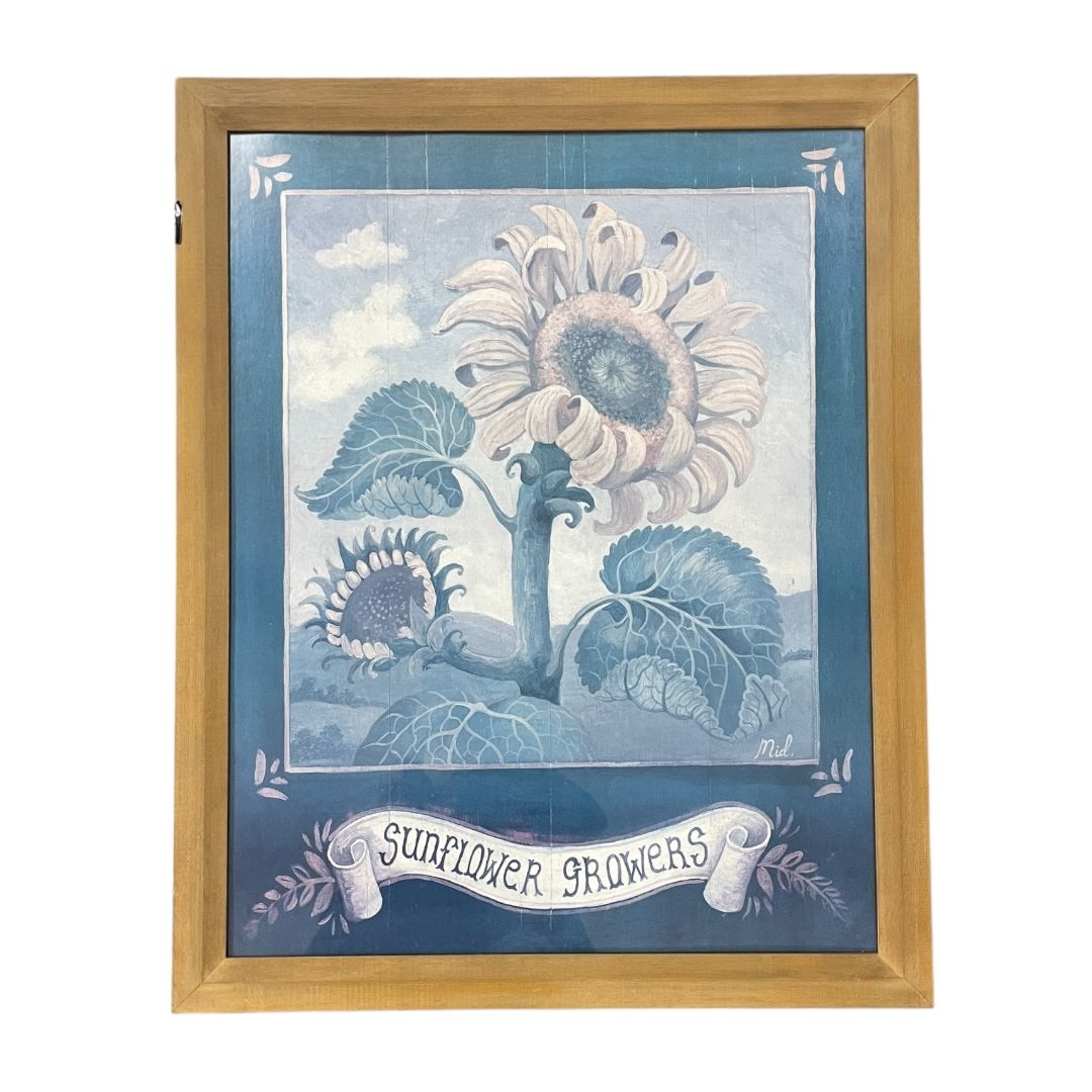 ANONIMO Arte con Vidrio Estilo Figurativo Medida 79cm X 60cm