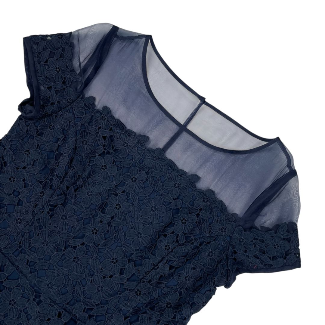 Vestido Manga Corta LAGERFELD Color Azul Talle 6