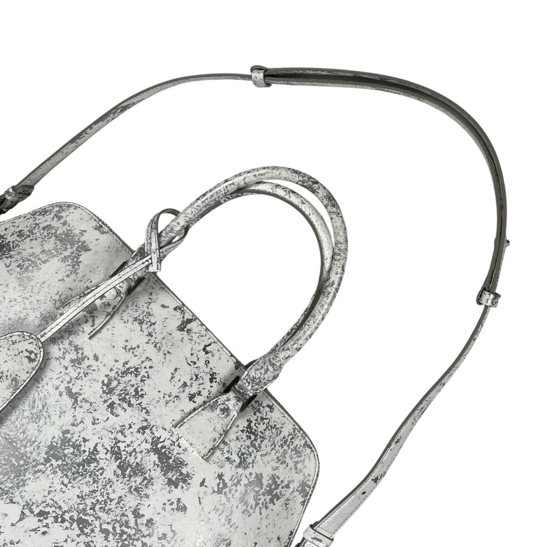 Cartera MAISON MARGIELA Color Blanco Y Plateado Medida 41cm X 27cm