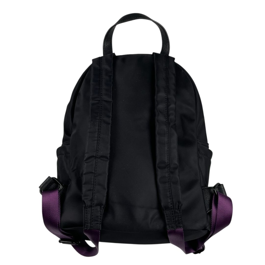 Mochila MISHKA Color Varios Negro y Violeta Medida 30cm X 25cm