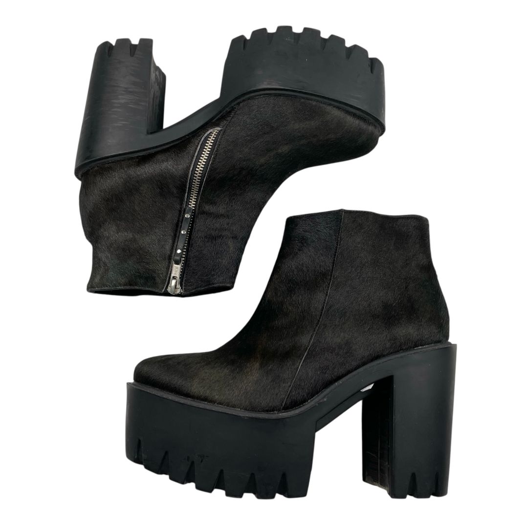 Taco Alto Grueso PRUNE Color Negro Talle 40