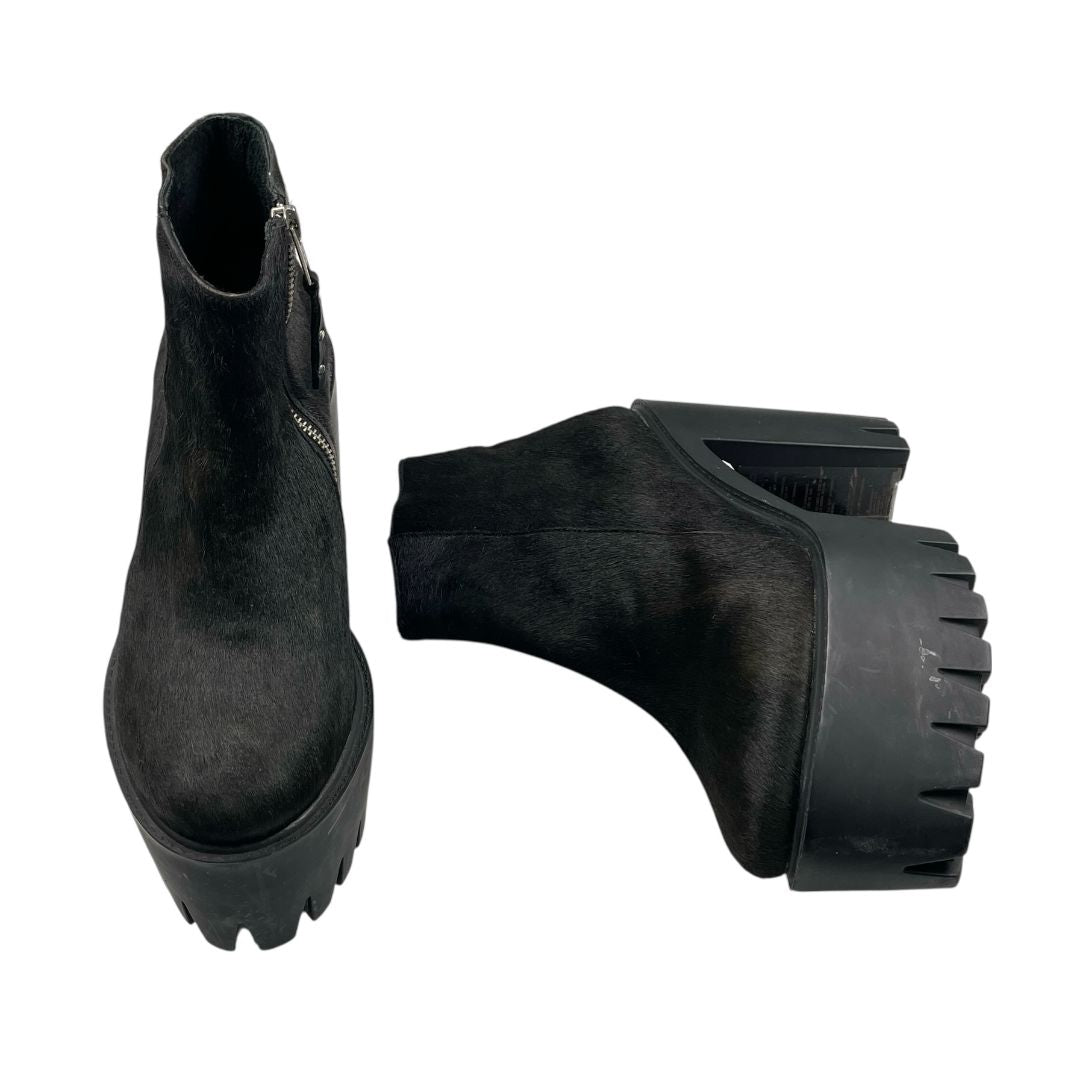 Taco Alto Grueso PRUNE Color Negro Talle 40