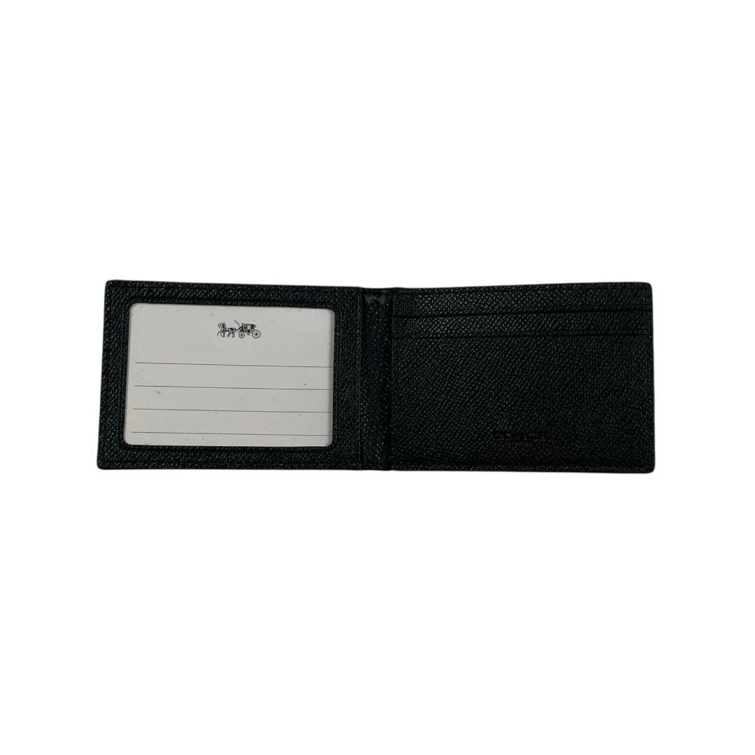Porta Tarjeta COACH Color Negro Medida 9cm X 6.5cm