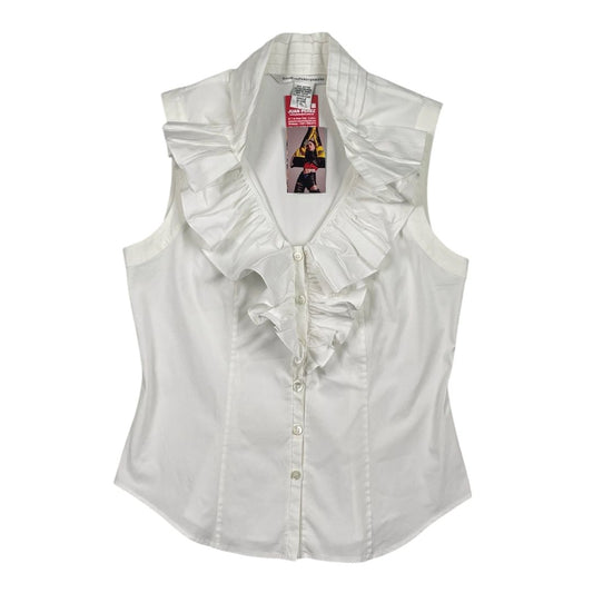 Blusa Sin Mangas  DIANE VON FÜRSTENBERG  Color Blanco Talle 10