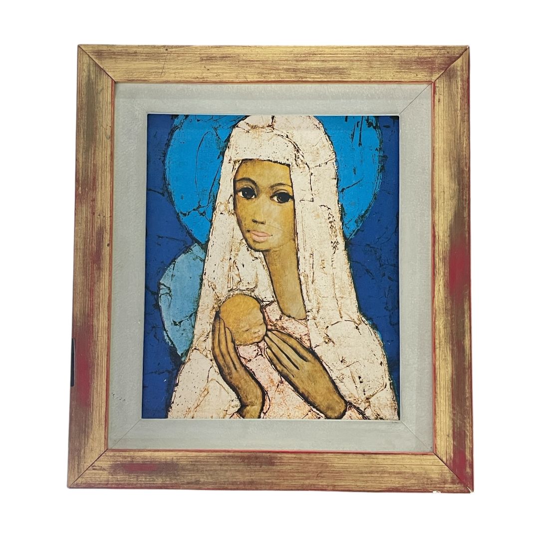 ANONIMO Arte sin Vidrio Estilo Retrato Medida 30cm X 30cm