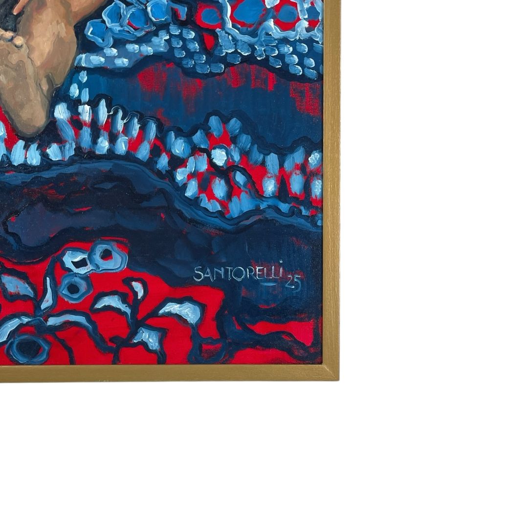 Arte sin Vidrio UN SANTORELLI Estilo Figurativo Obra 90 cm X 60 cm