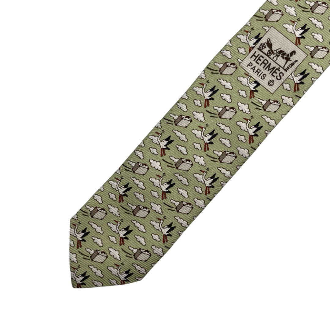 Corbata HERMES Color Varios Estampado Talle Unico