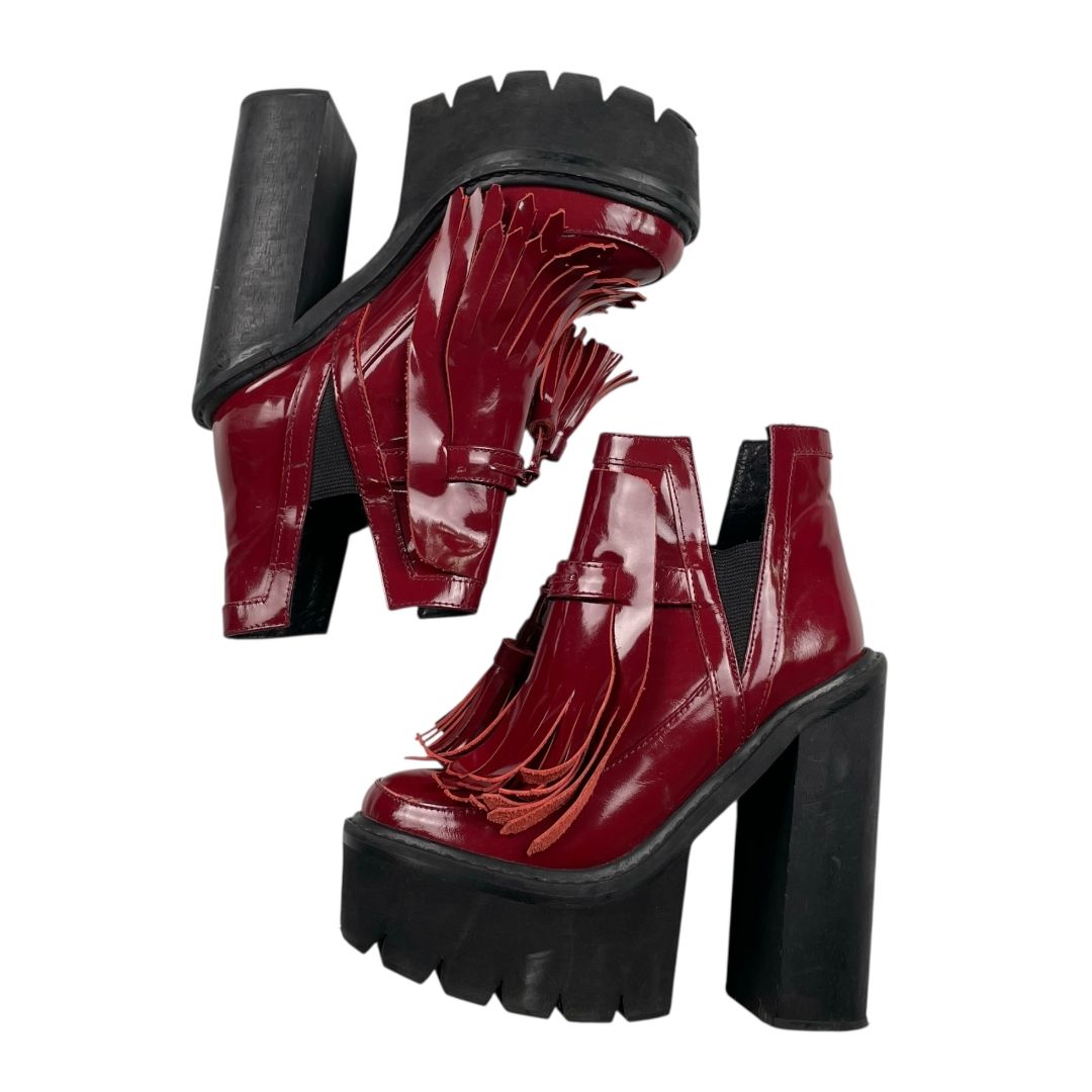 Plataformas CAMPBELL Color Bordeaux Talle 37
