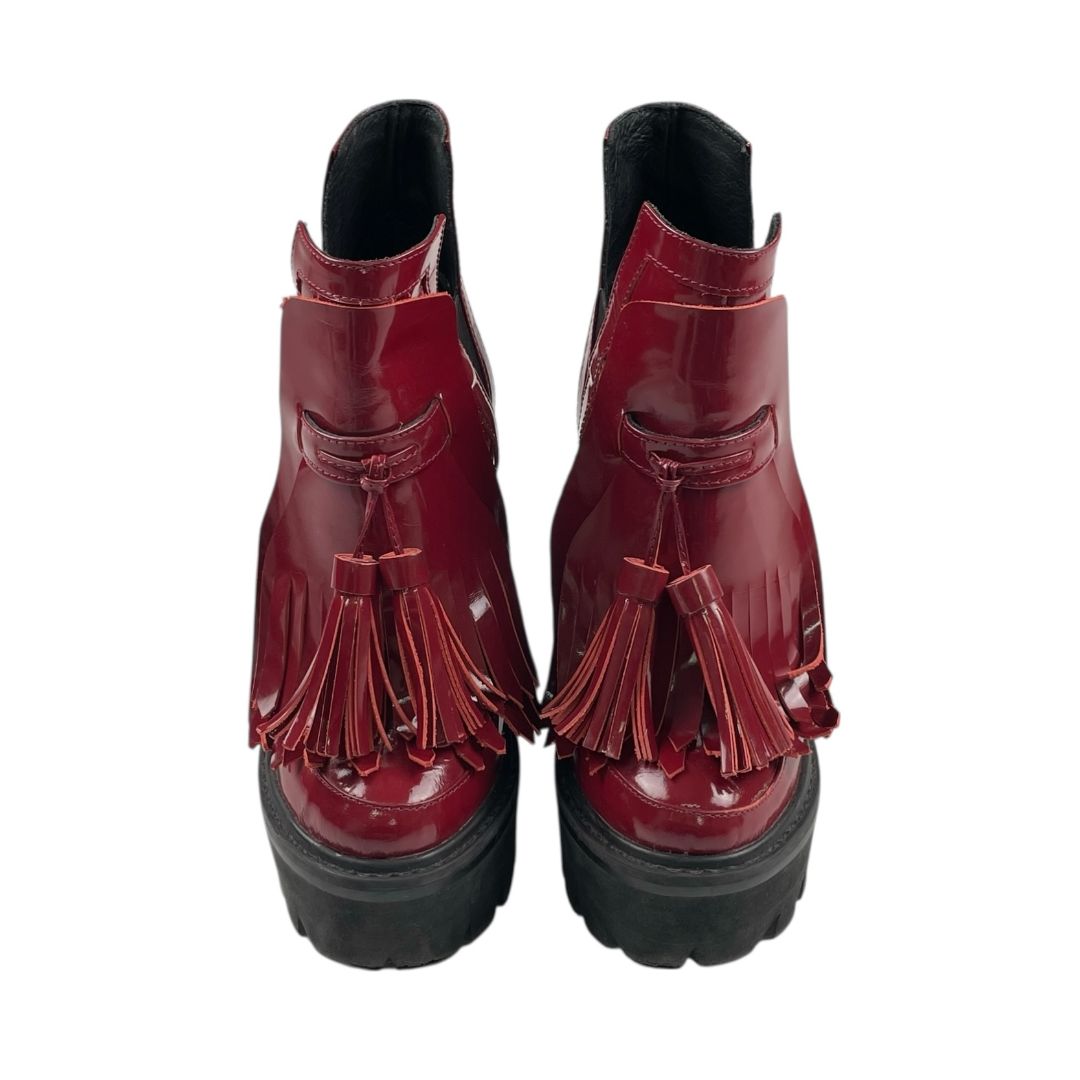 Plataformas CAMPBELL Color Bordeaux Talle 37