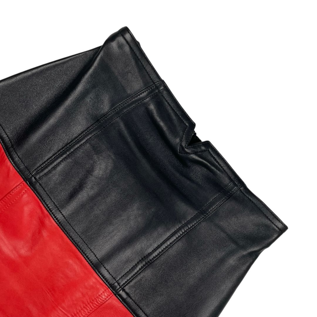 Pollera Media Pierna ESCADA Color Varios Rojo Y Negro Talle 34