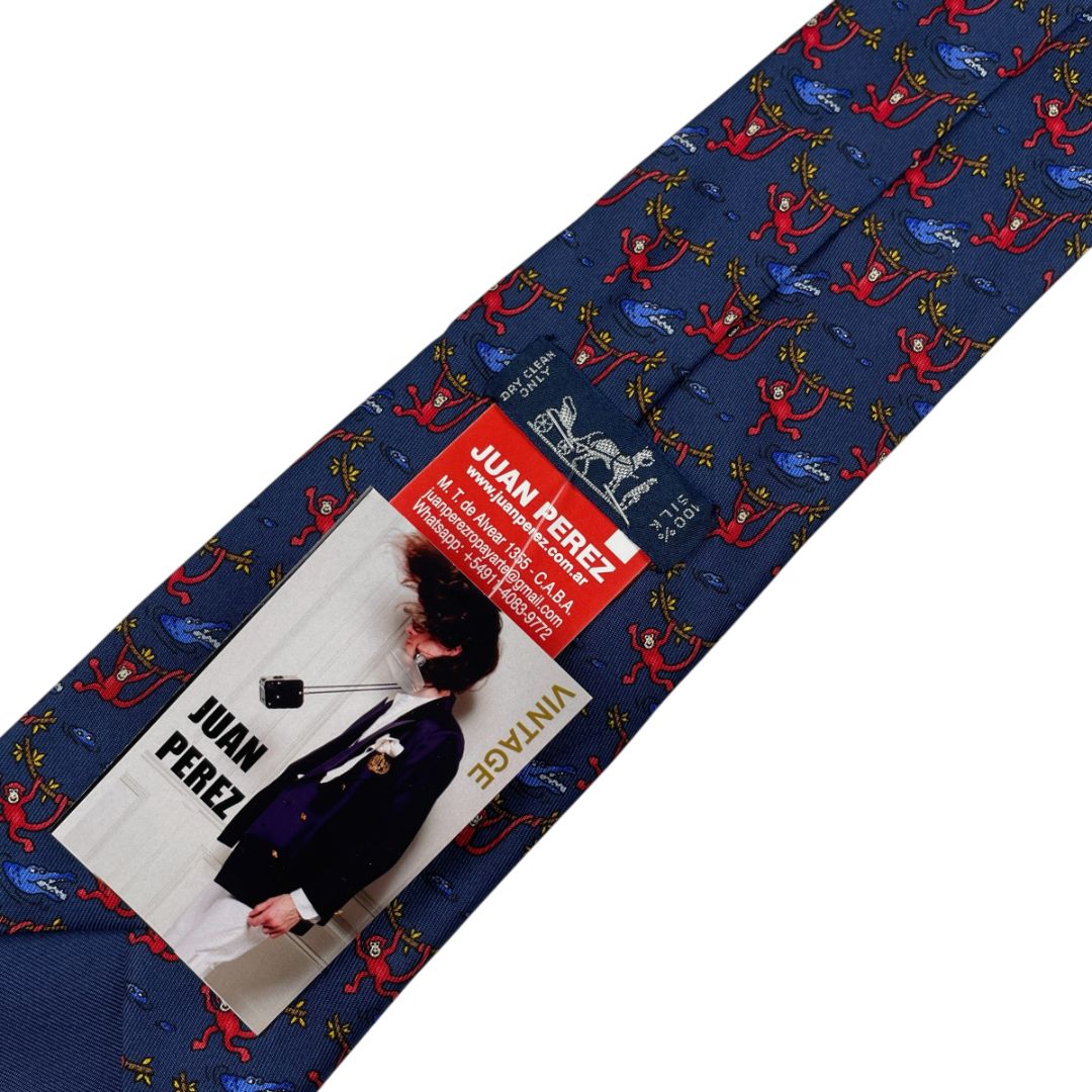 Corbata HERMES Color Varios Estampado Talle Unico