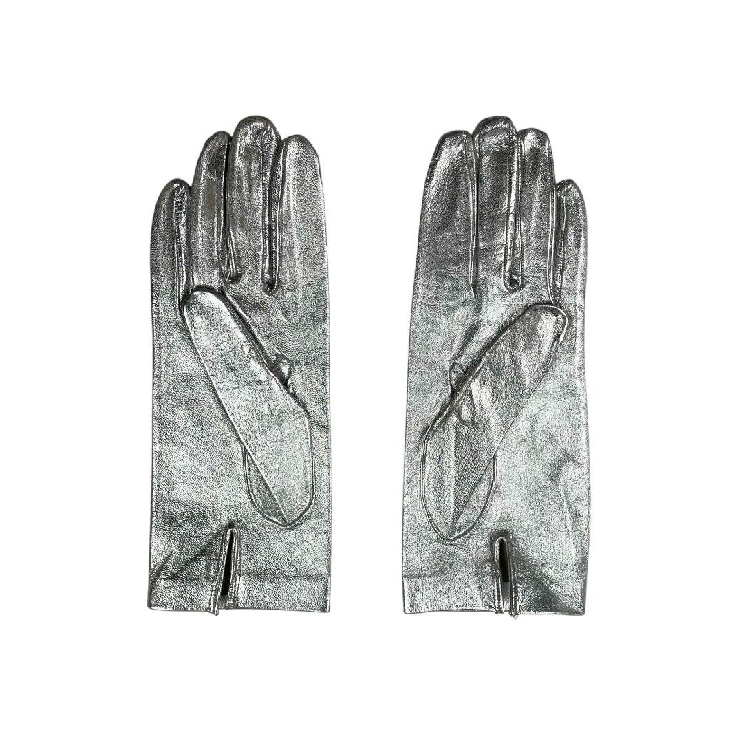 Guantes SIN MARCA Plateado Talle Unico