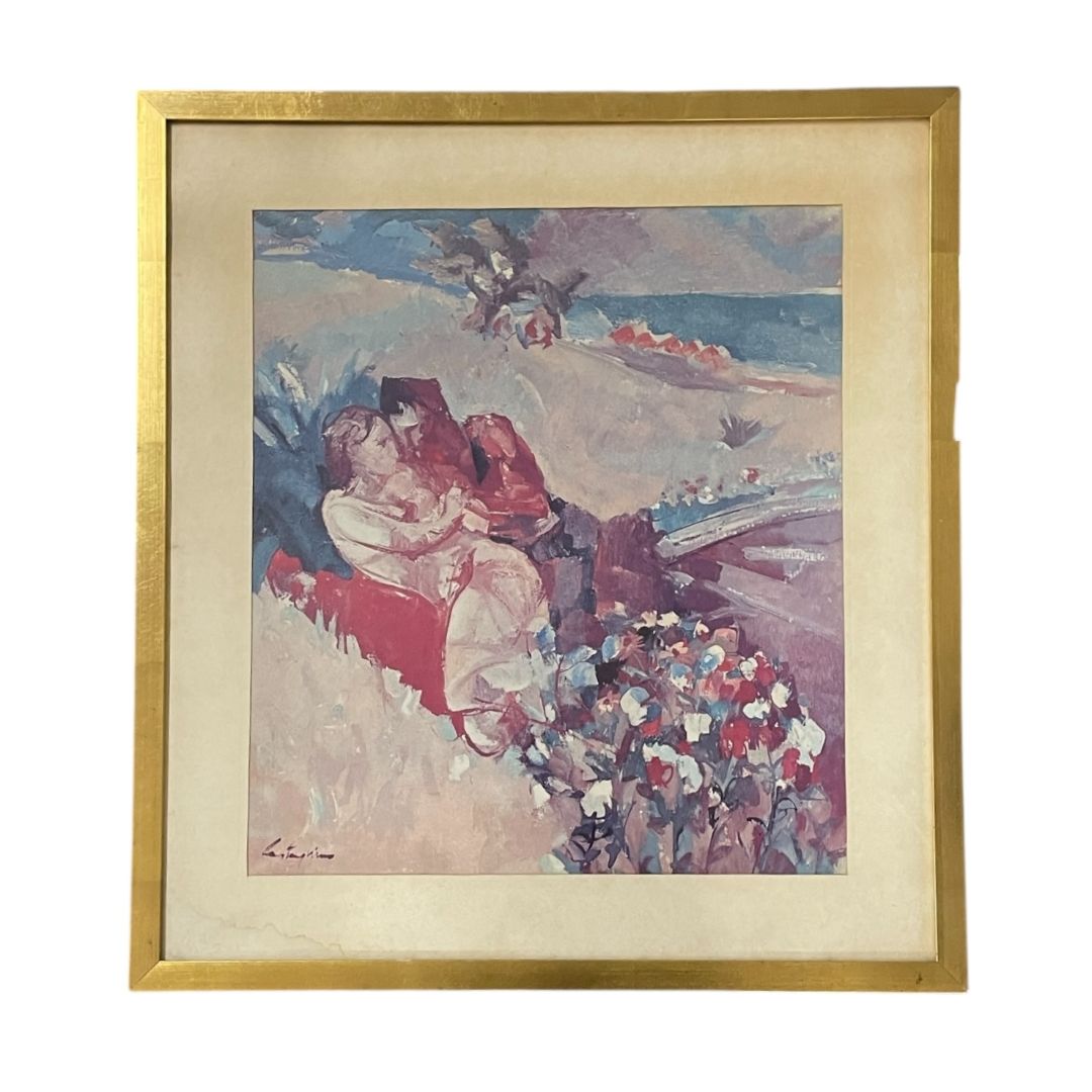 ANONIMO Arte con Vidrio Estilo Retrato Medida 60cm X 58cm
