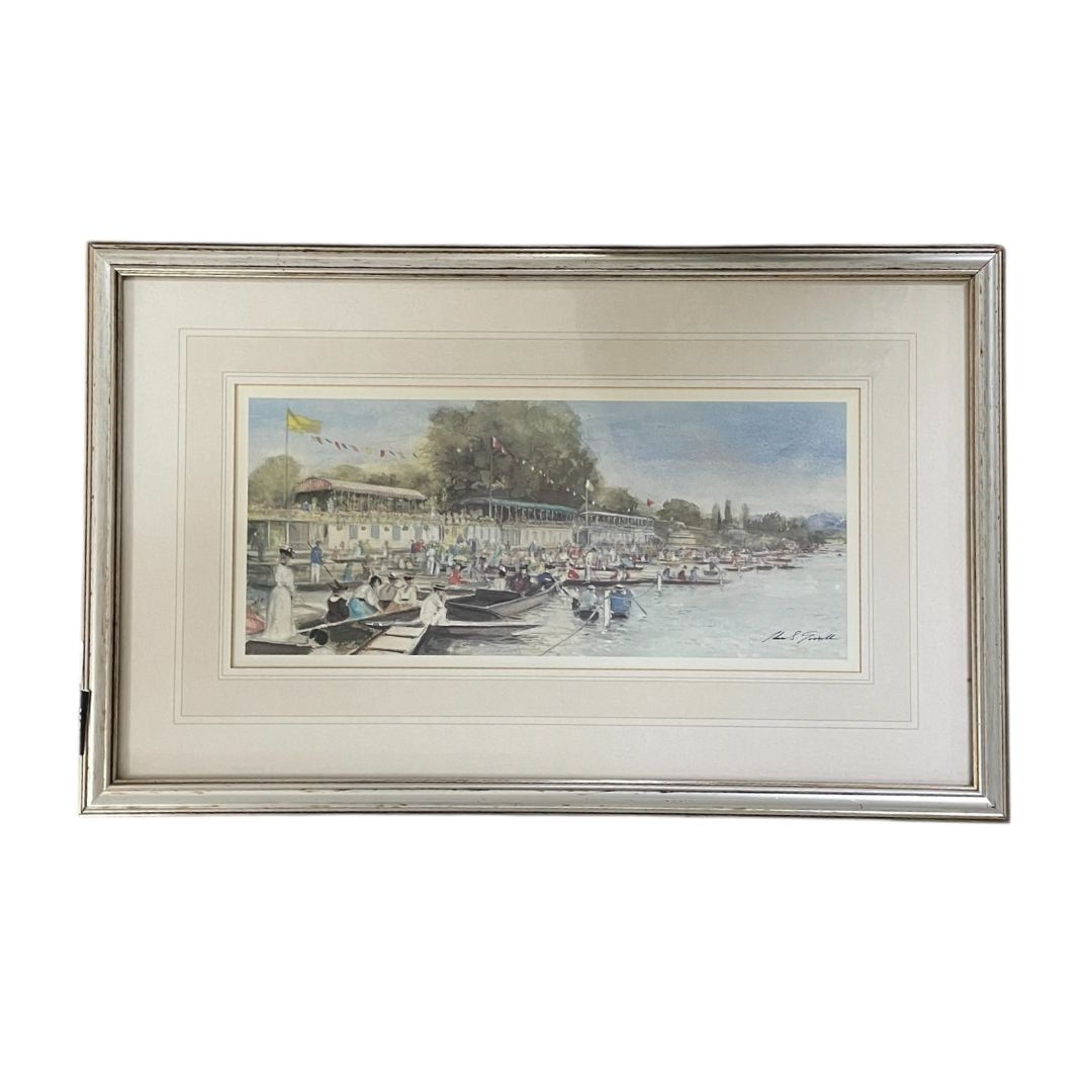 JOHN GOODALL Arte con Vidrio Estilo Paisajismo Medida 51cm X 35cm