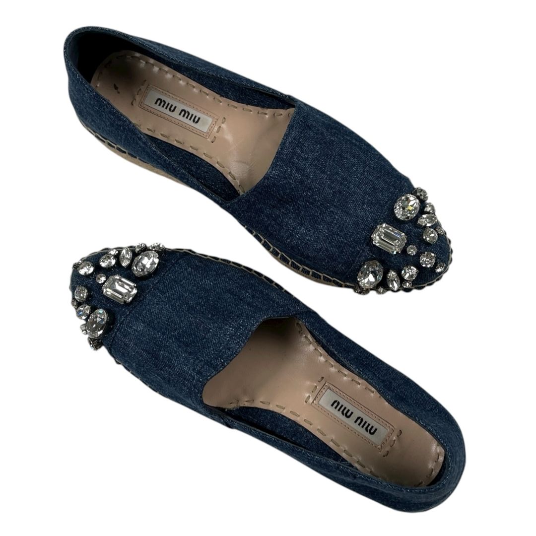 Plataformas MIU MIU Azul Talle 35,5