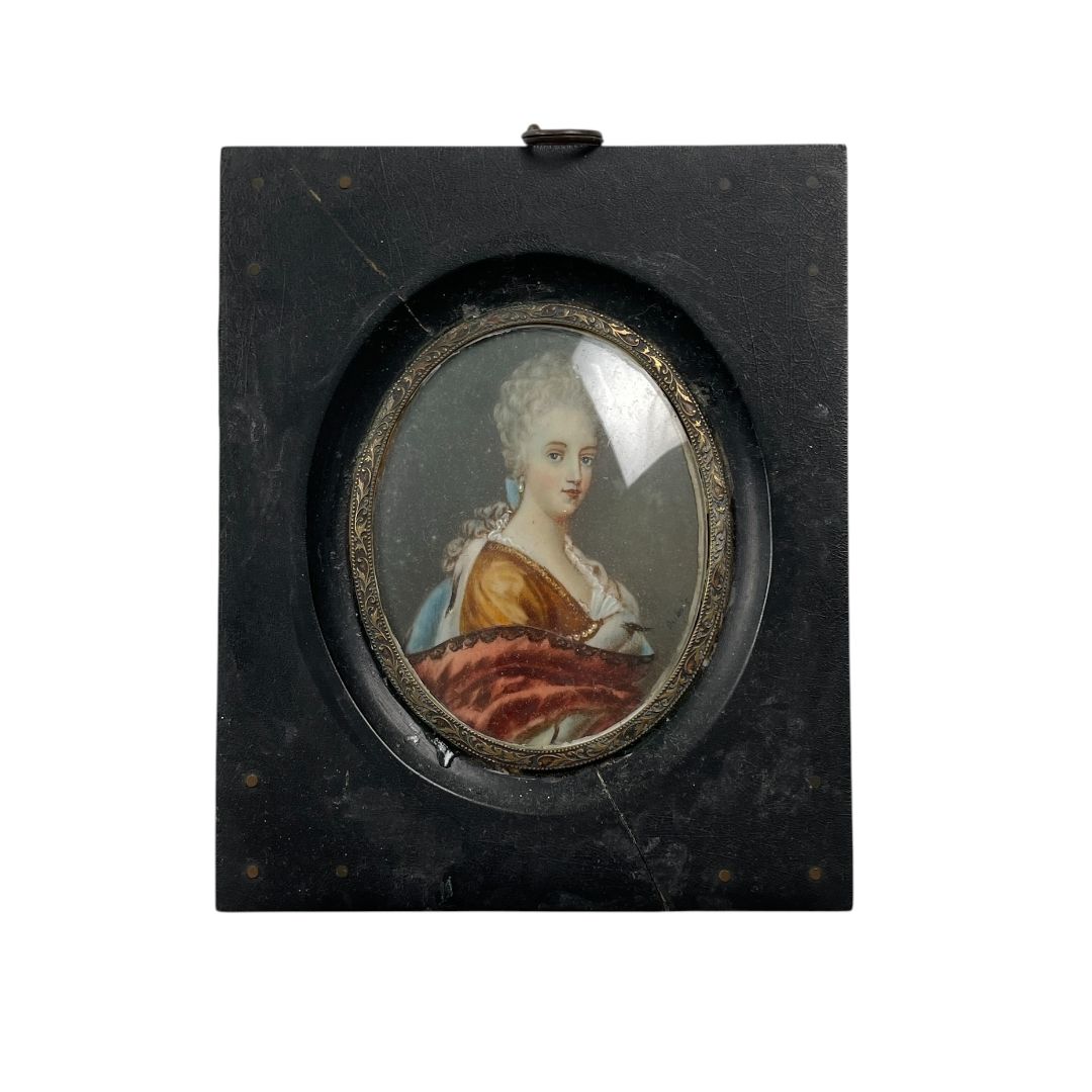 ANONIMO Arte con Vidrio Estilo Retrato Medida 14cm X 10cm