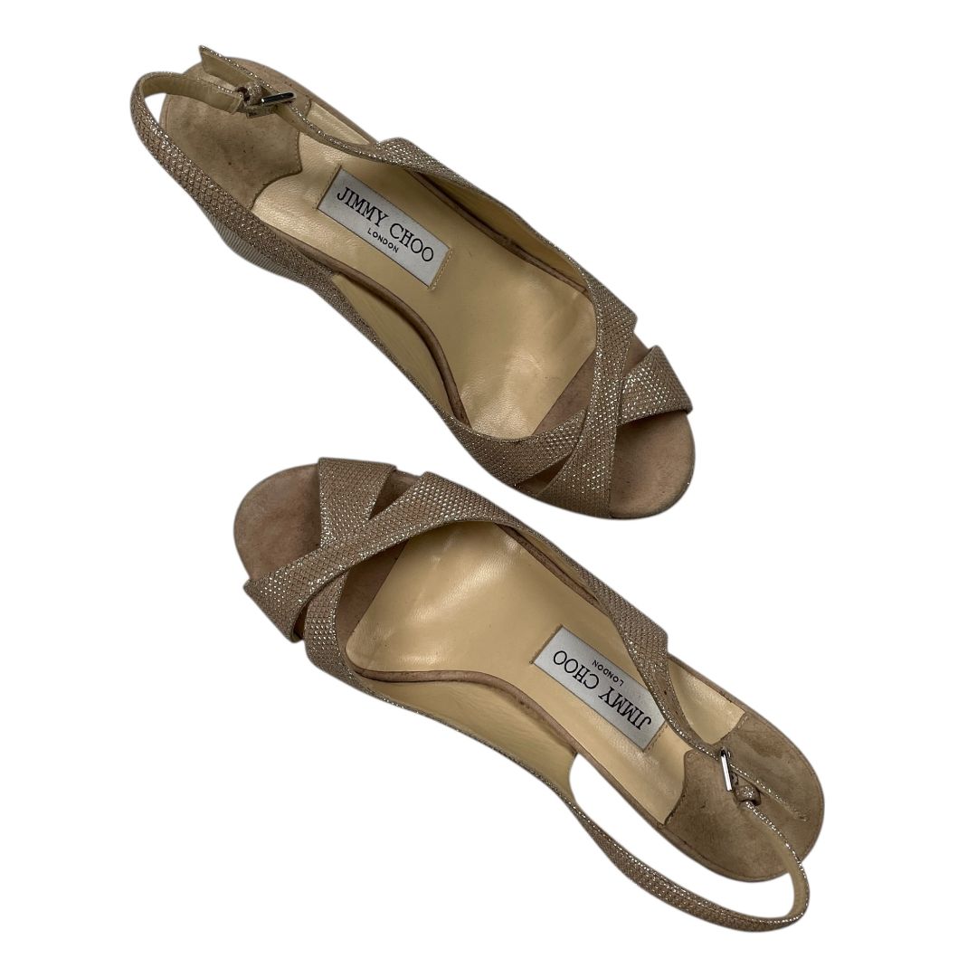 Plataformas JIMMY CHOO Beige Talle 39