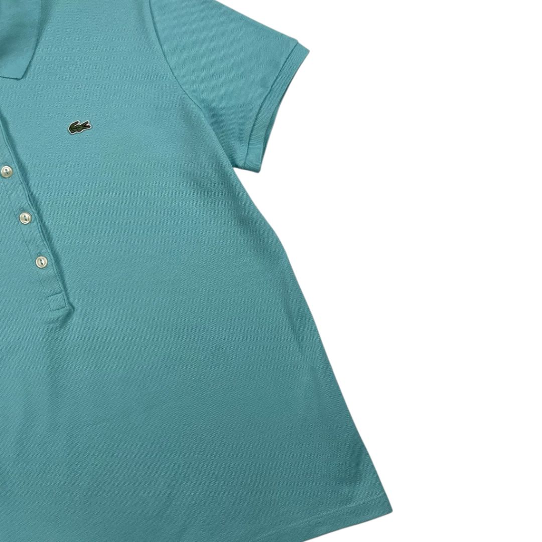 Remera Manga Corta LACOSTE Celeste Talle 46