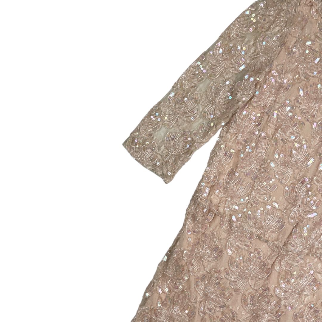 Vestido Manga Larga SIN MARCA Rosa Talle S