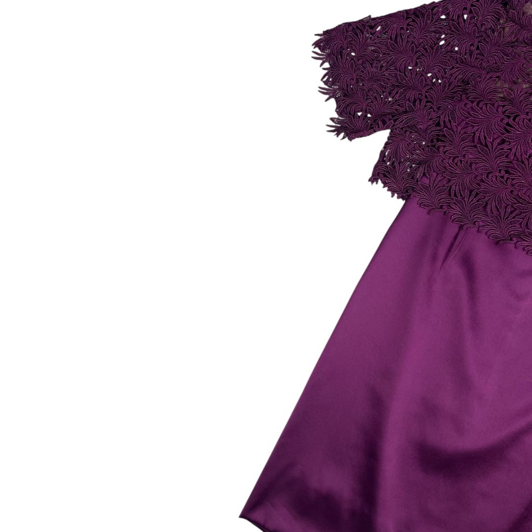 Vestido Manga Corta GINO BOGANI Violeta Talle S