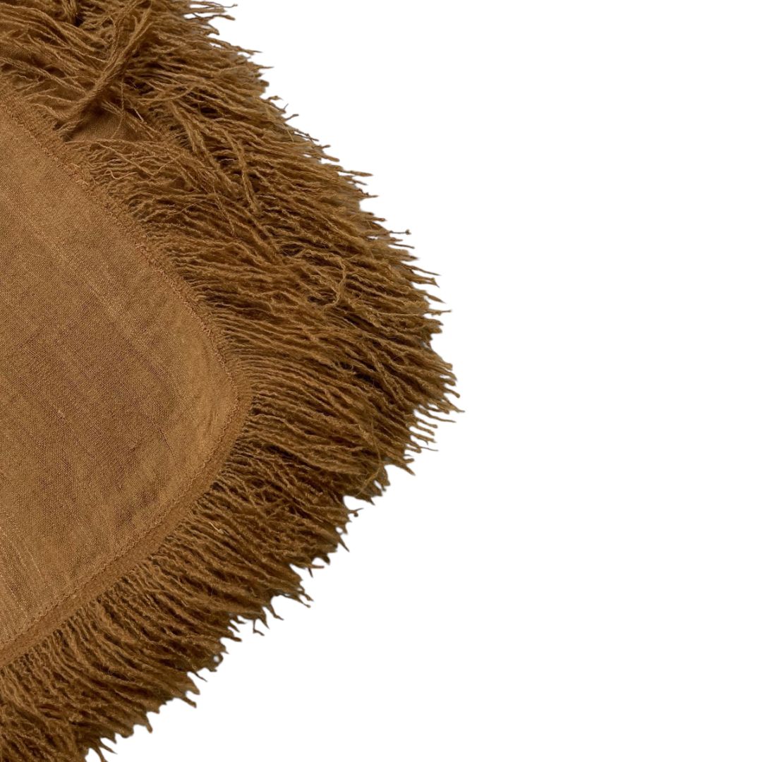 Manta SIN MARCA Marron Medida 185cmX130cm