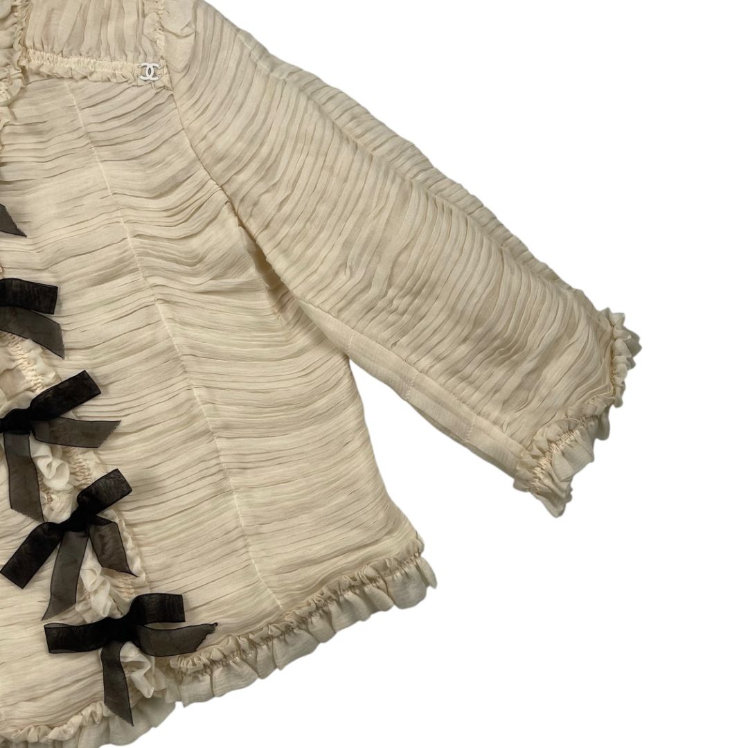 Blusa Manga 3/4 CHANEL Beige Talle S