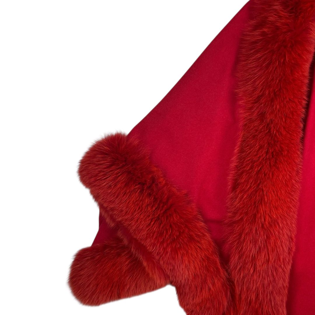 Capa Larga DIOR Rojo Talle Unico