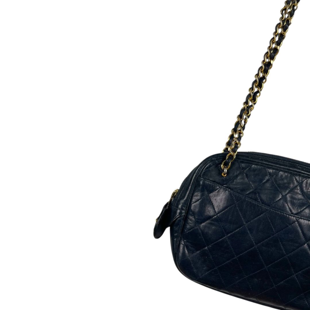 Cartera CHANEL Azul Medida 25cm X 18cm