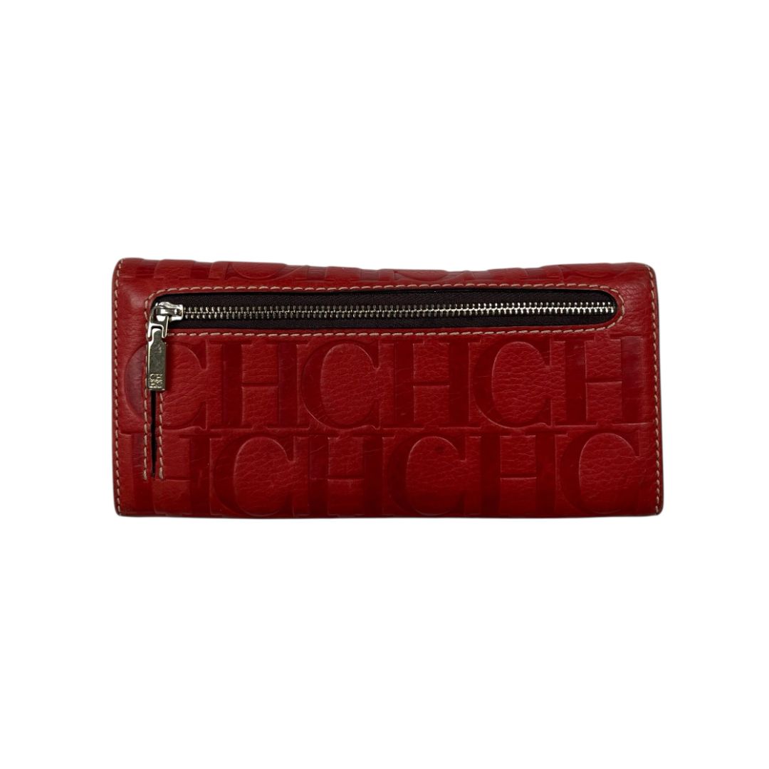 Billetera CAROLINA HERRERA Rojo Medidas 20cm X 10cm