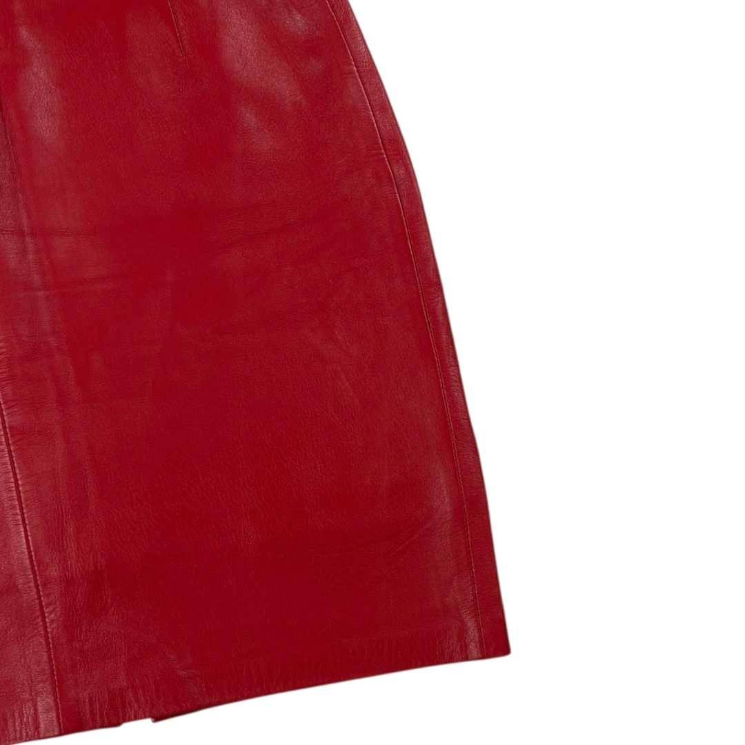 Pollera Media Pierna LOUIS FERAUD Rojo Talle M