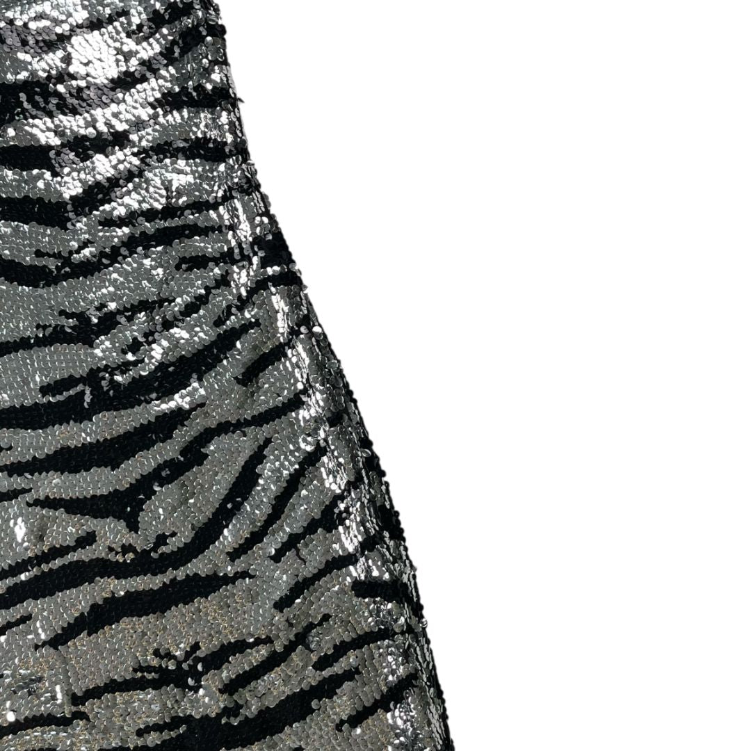 Vestido Sin Manga SIN MARCA Plateado Talle Unico