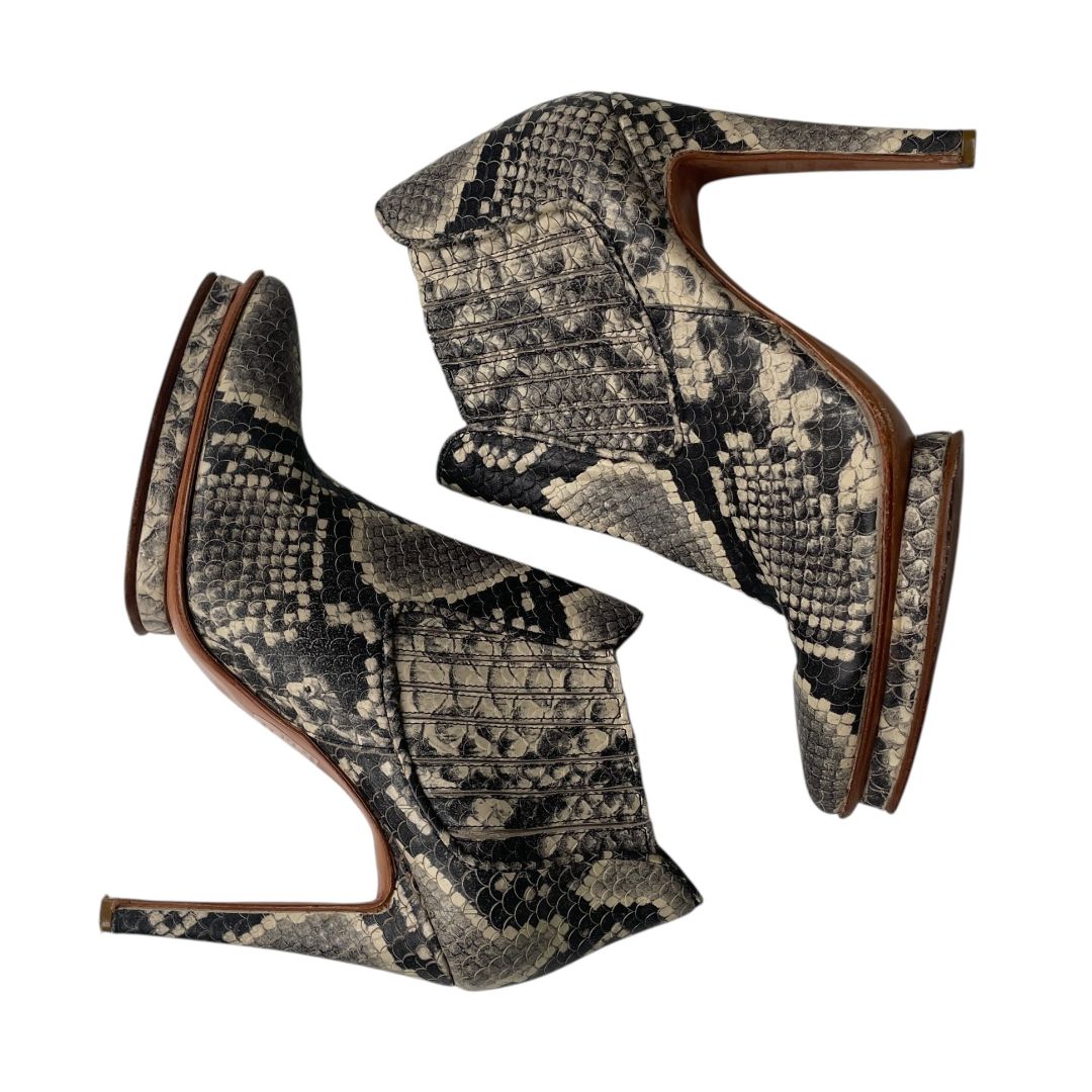 Zapato Taco Alto VALDEZ Varios Reptil Talle 9