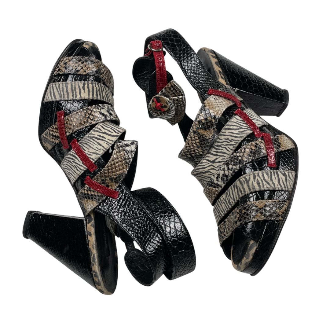 Sandalias SYLVIE GERONIMI Varios Reptil Talle 40