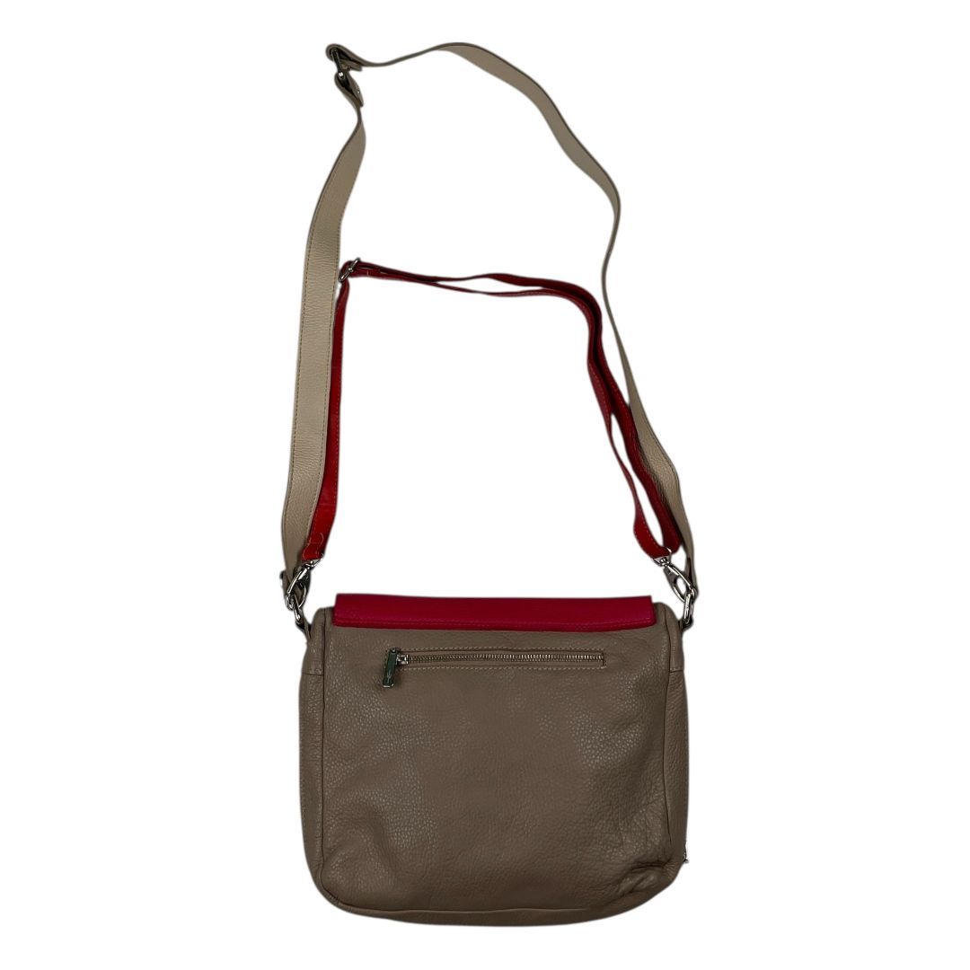 Cartera CARDON Beige Y Rojo Medida 33cm X 25cm