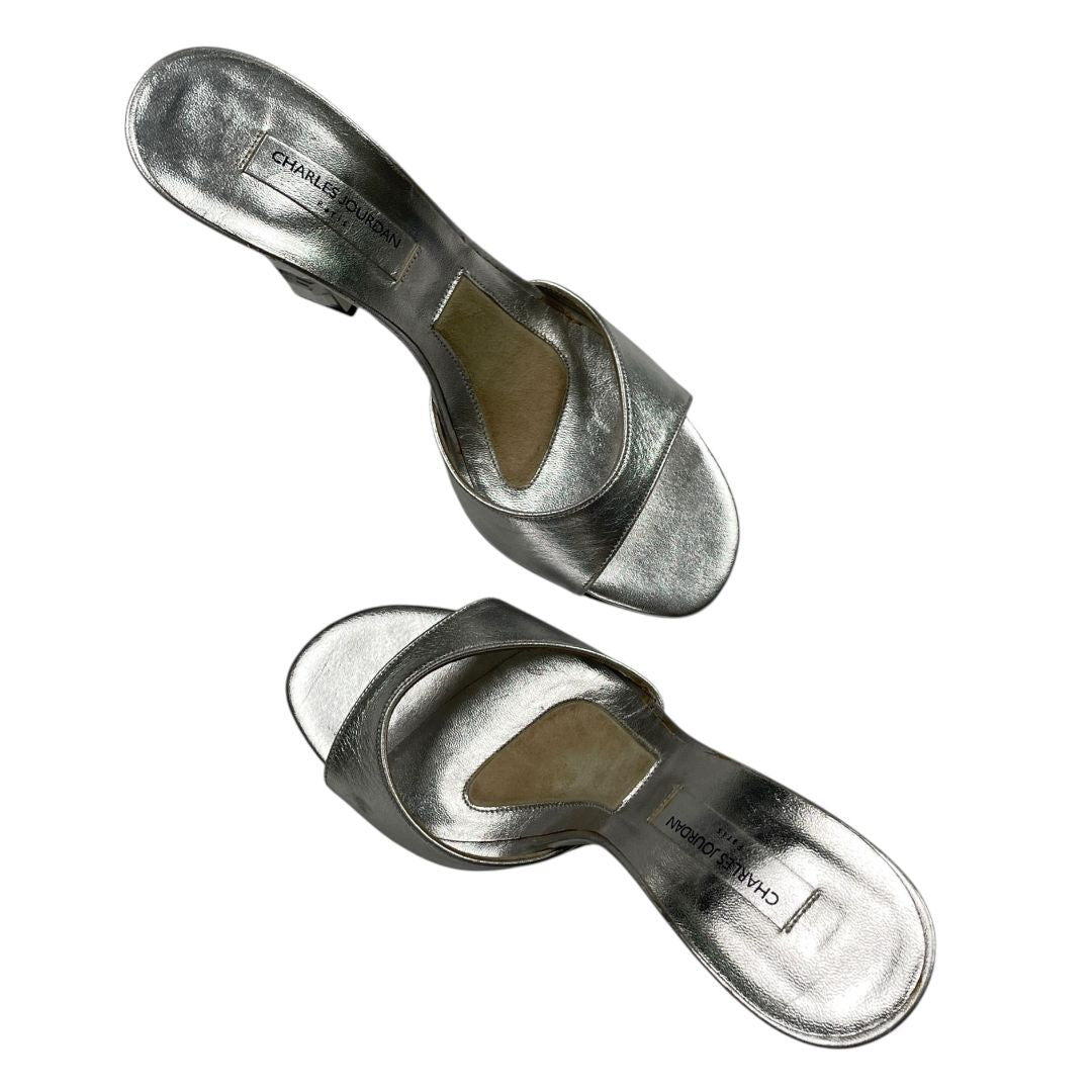 Sandalias CHARLES JOURDAN Plateado Talle 38