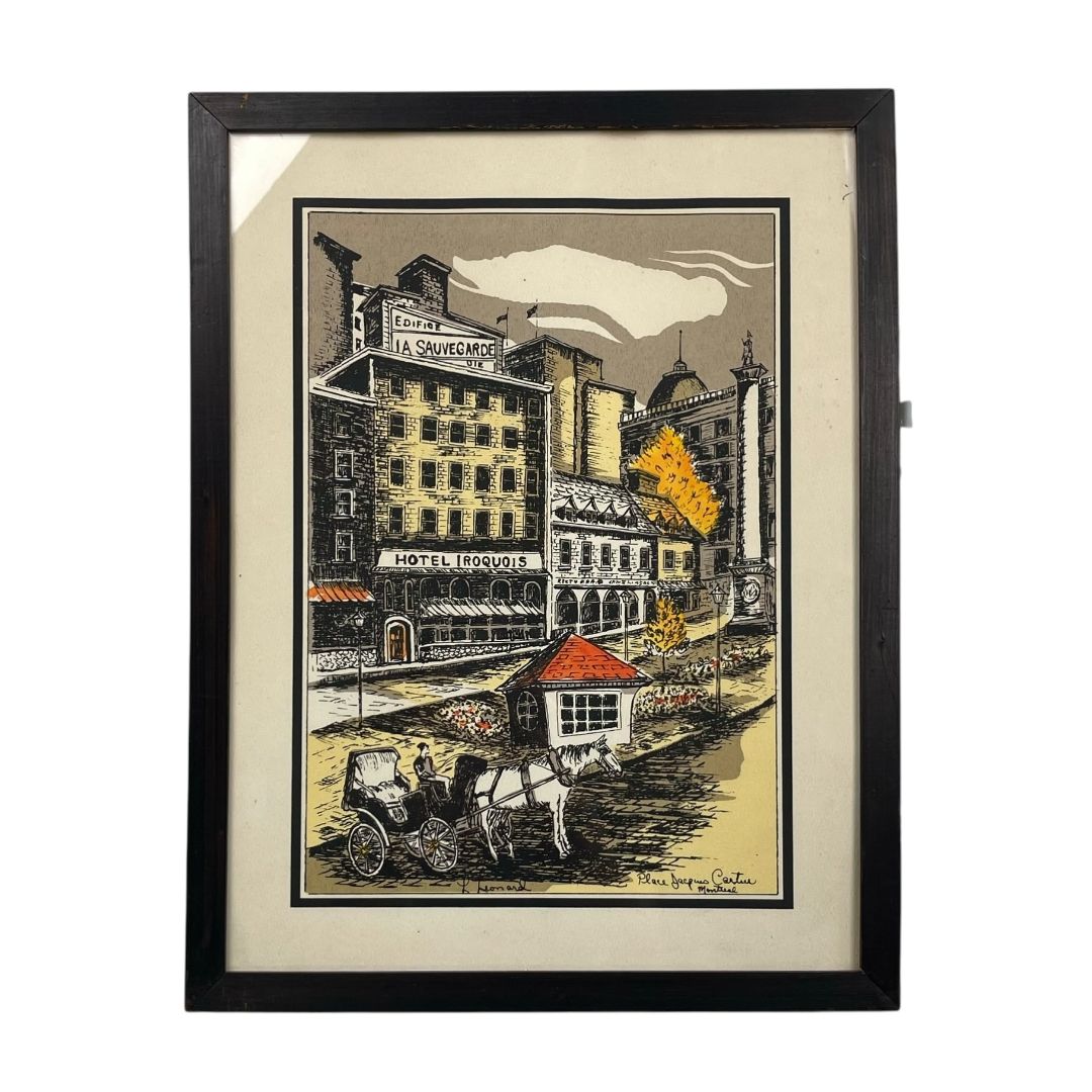 SIN MARCA Arte con Vidrio Estilo Paisajismo Medida 43cm X 33cm