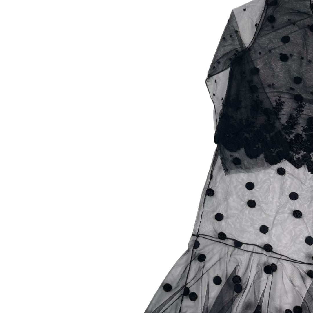Vestido Manga Corta HOUSE OF MATCHING COLOURS Color Negro Talle S