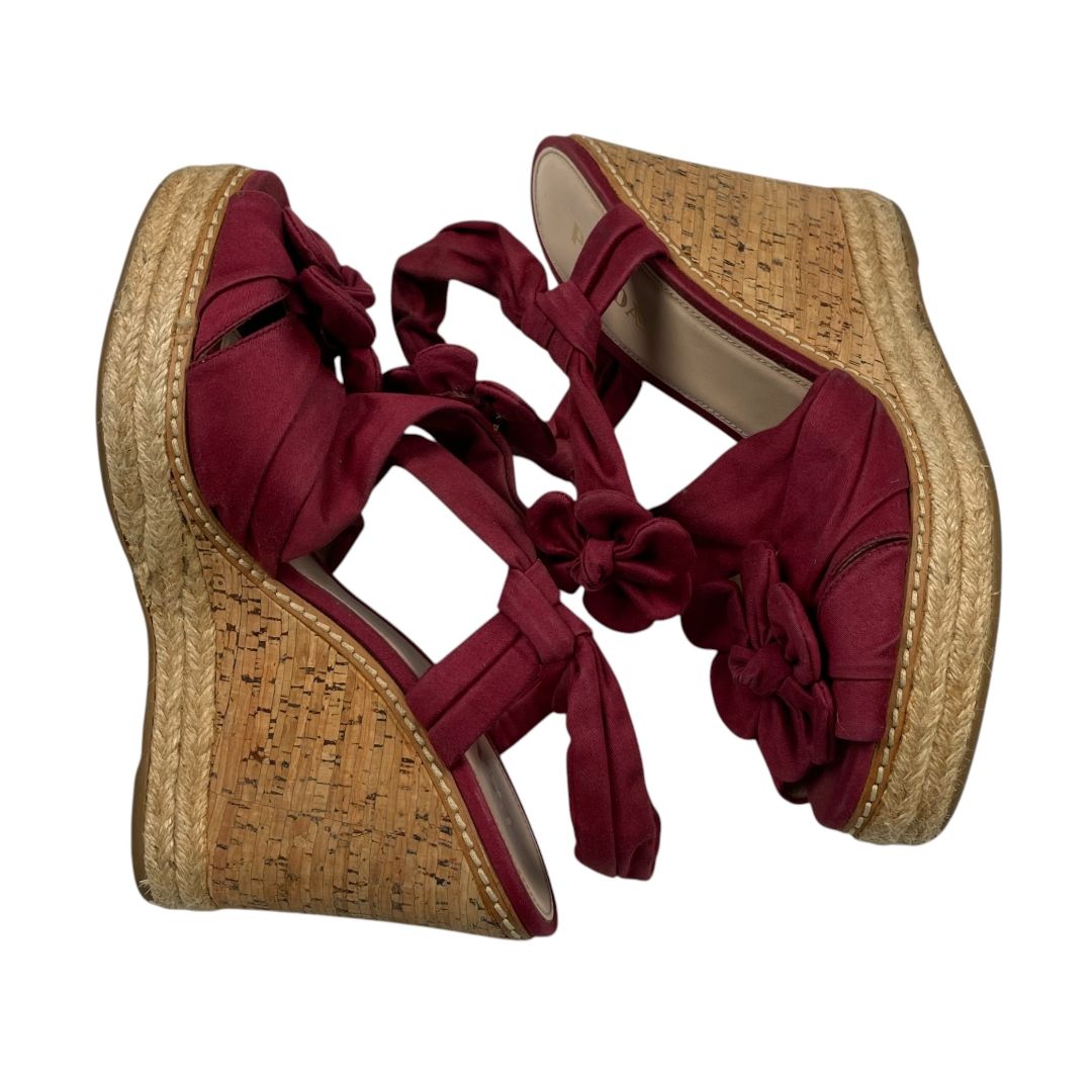 Sandalias PRADA Bordeaux Talle 39,5