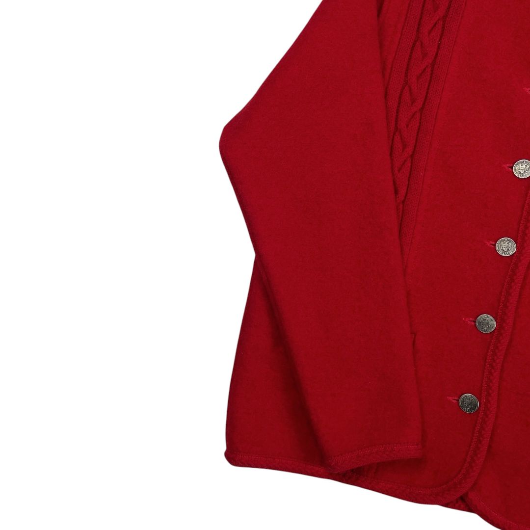 Sweater Abierto LODEN HAUS Color Rojo Talle 14