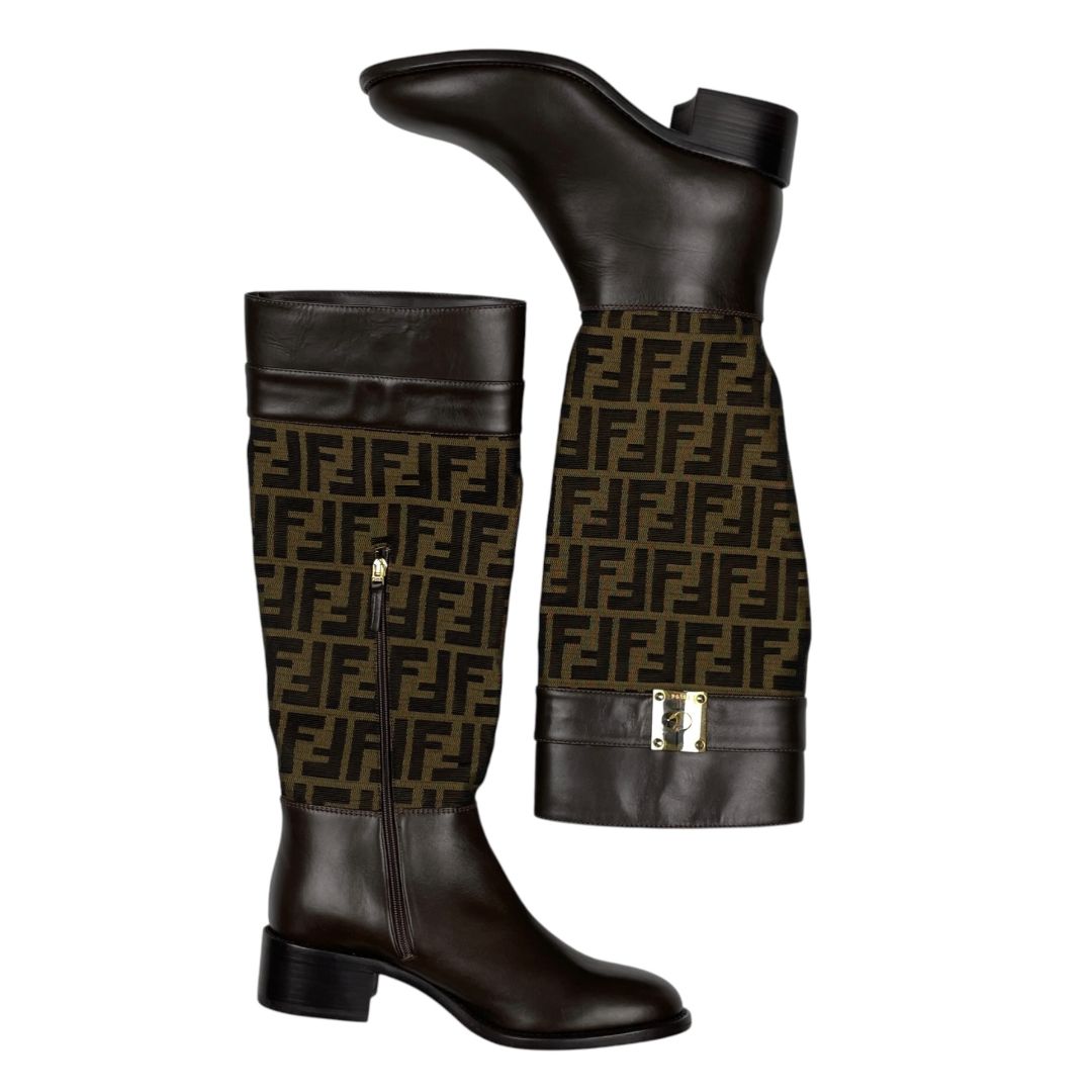 Bota Larga FENDI Varios Monograma Talle 36,5