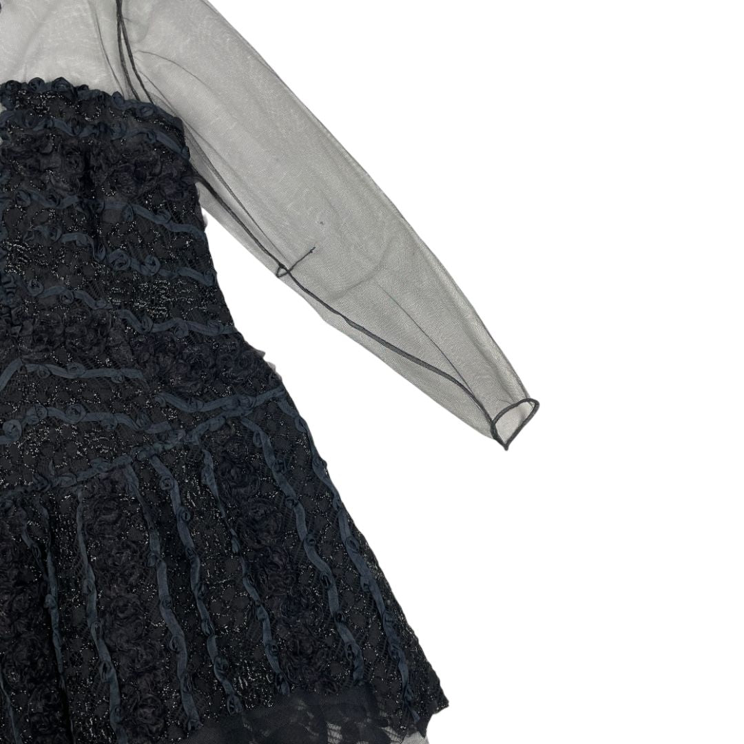 Vestido Manga Larga SIN MARCA Negro Talle 2