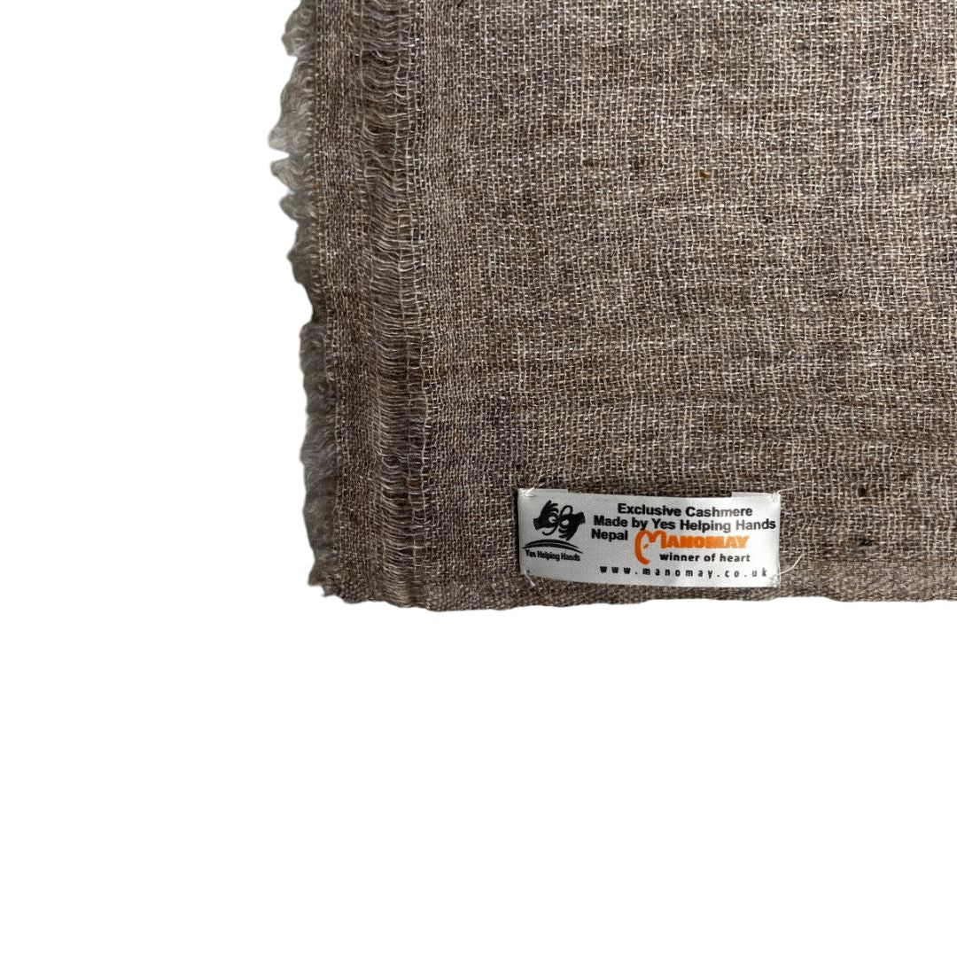 Pashmina MANOMAY Beige Medida 200cm X 70cm