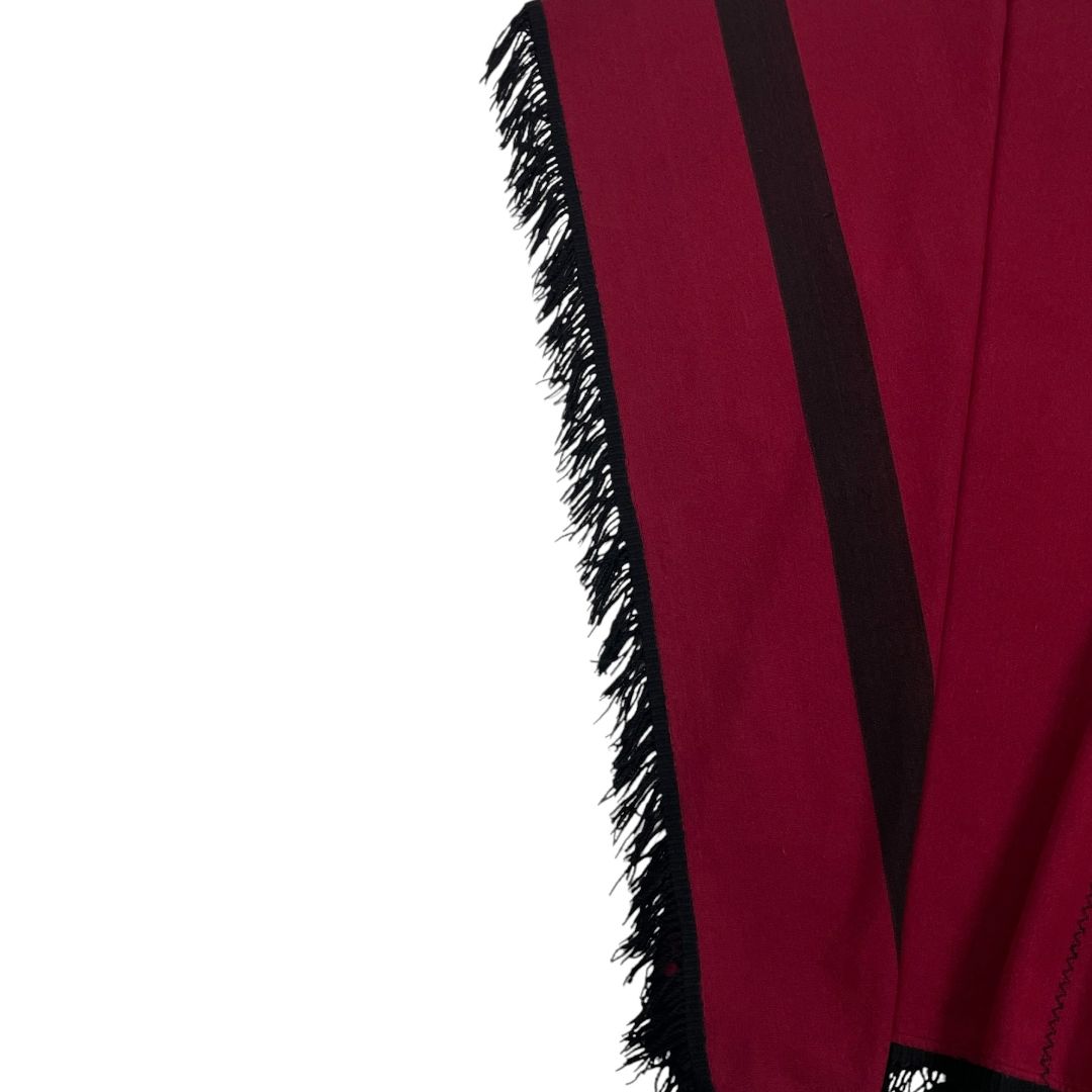 Poncho SIN MARCA Bordeaux Talle Unico