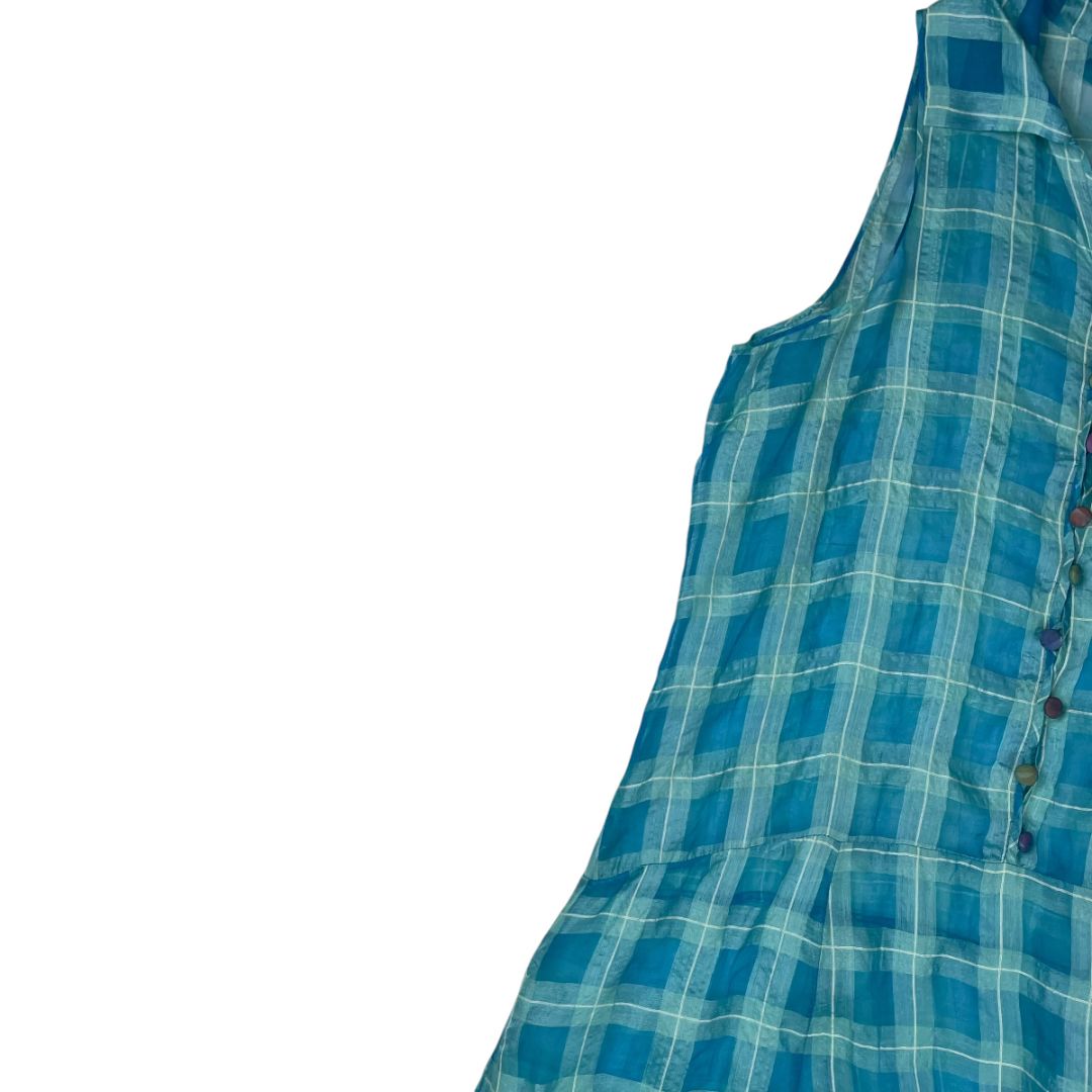 Vestido Sin Manga SIN MARCA Varios Escoces Talle M