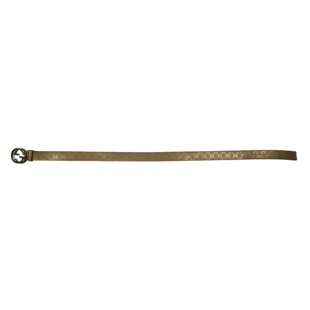 GUCCI Cinturon Otro Dorado Medida 105cm