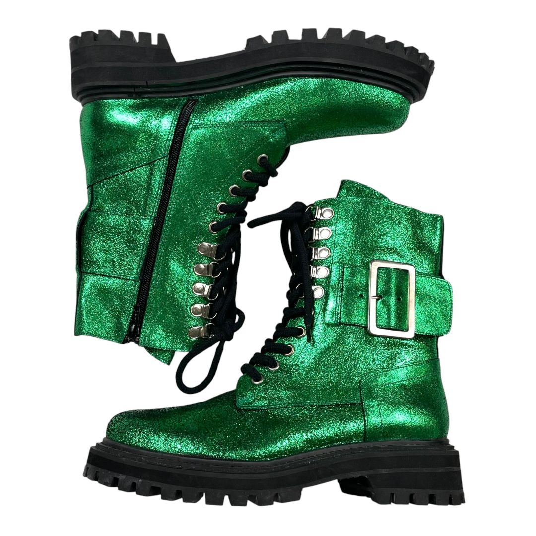 SARKANY Borcegos Verde Talle 38