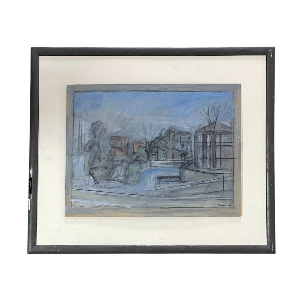 ANONIMO Arte sin Vidrio Estilo Paisajismo Medida 56cm X 46cm