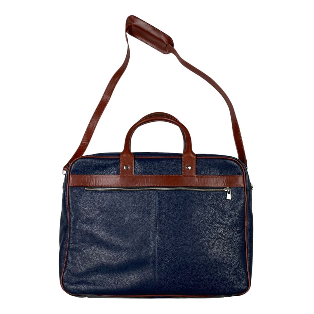 BRIGANTI Maletin Azul Medida 43cm X 32cm