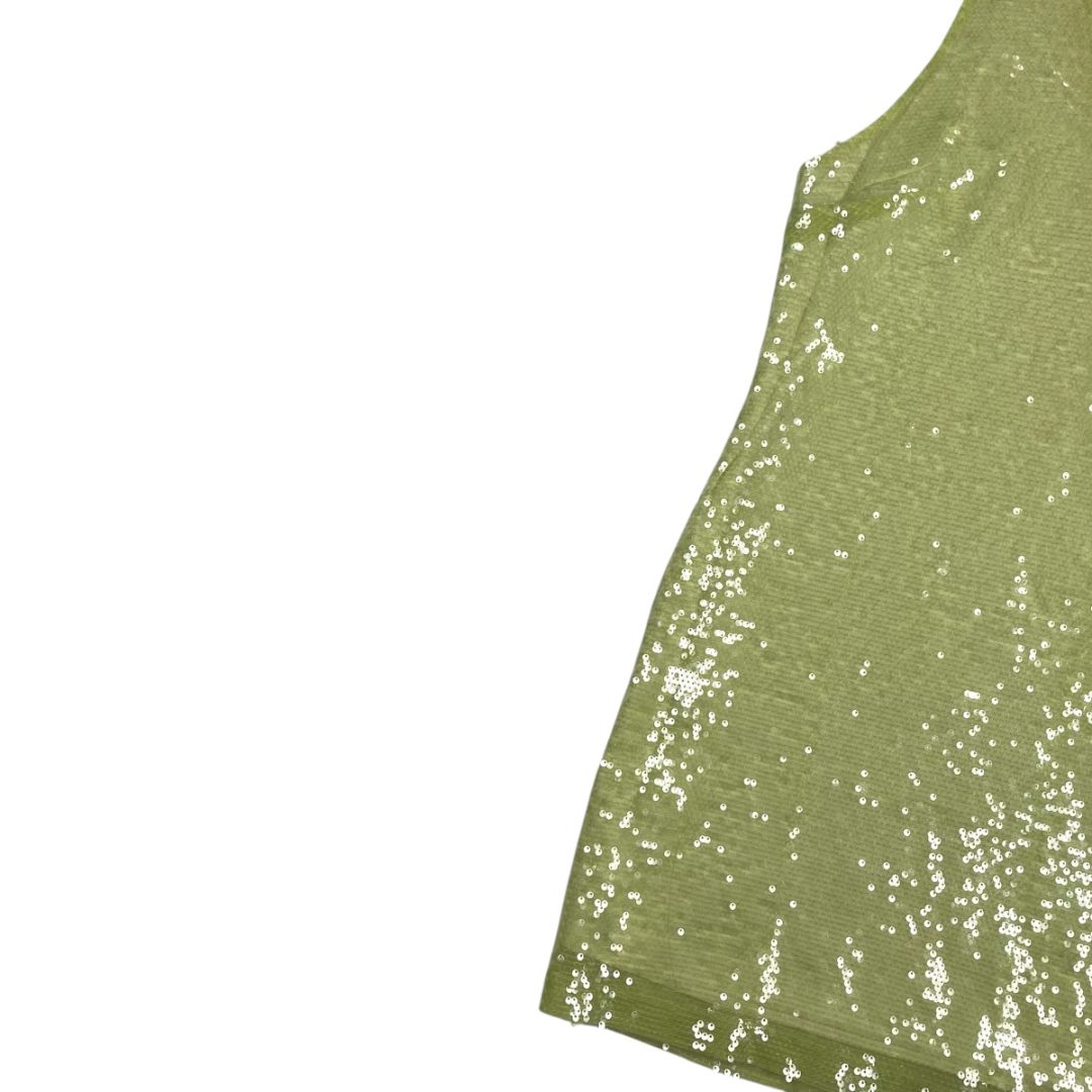 A NEW DAY Vestido Sin Manga Verde Talle L