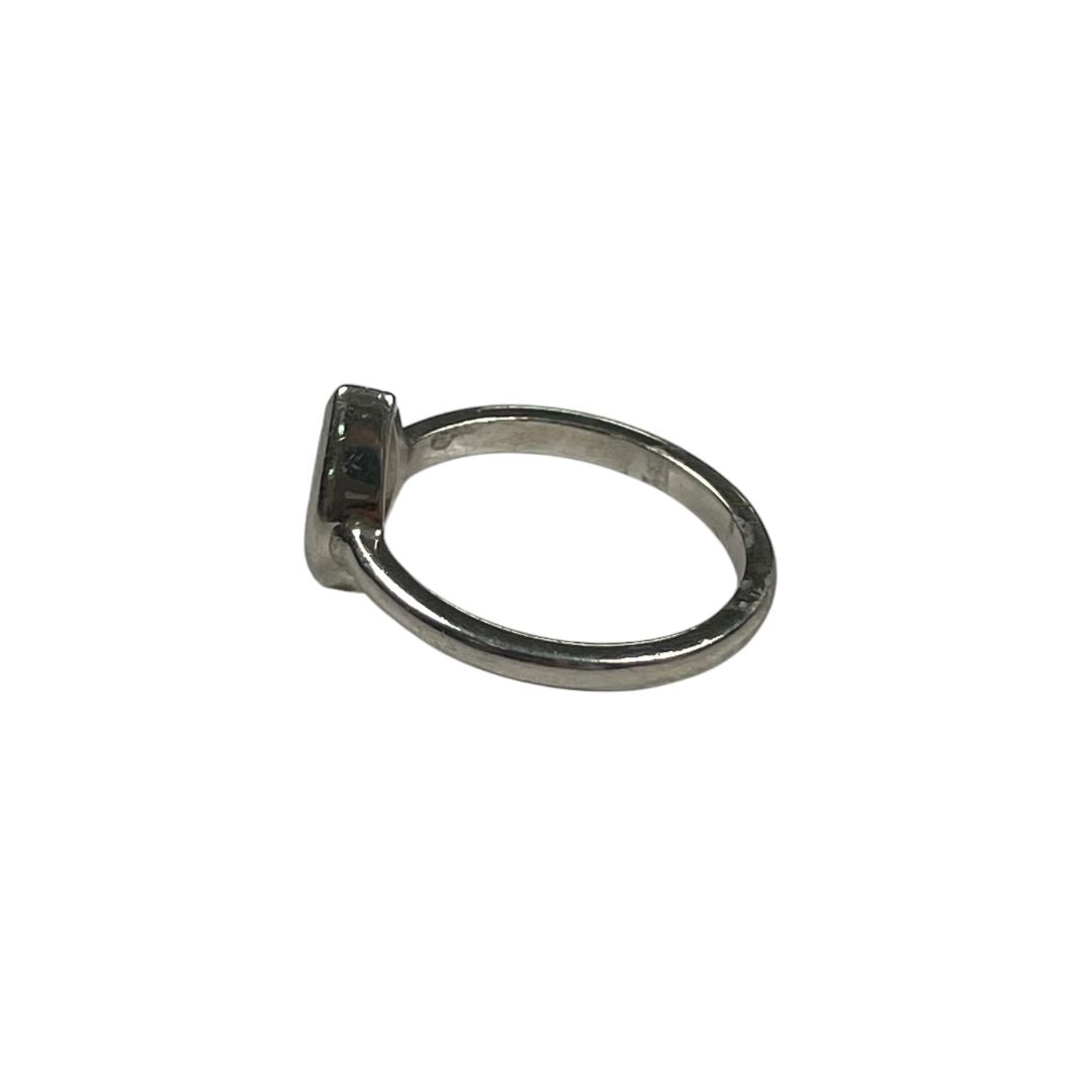 SIN MARCA Anillo Plateado Talle Unico